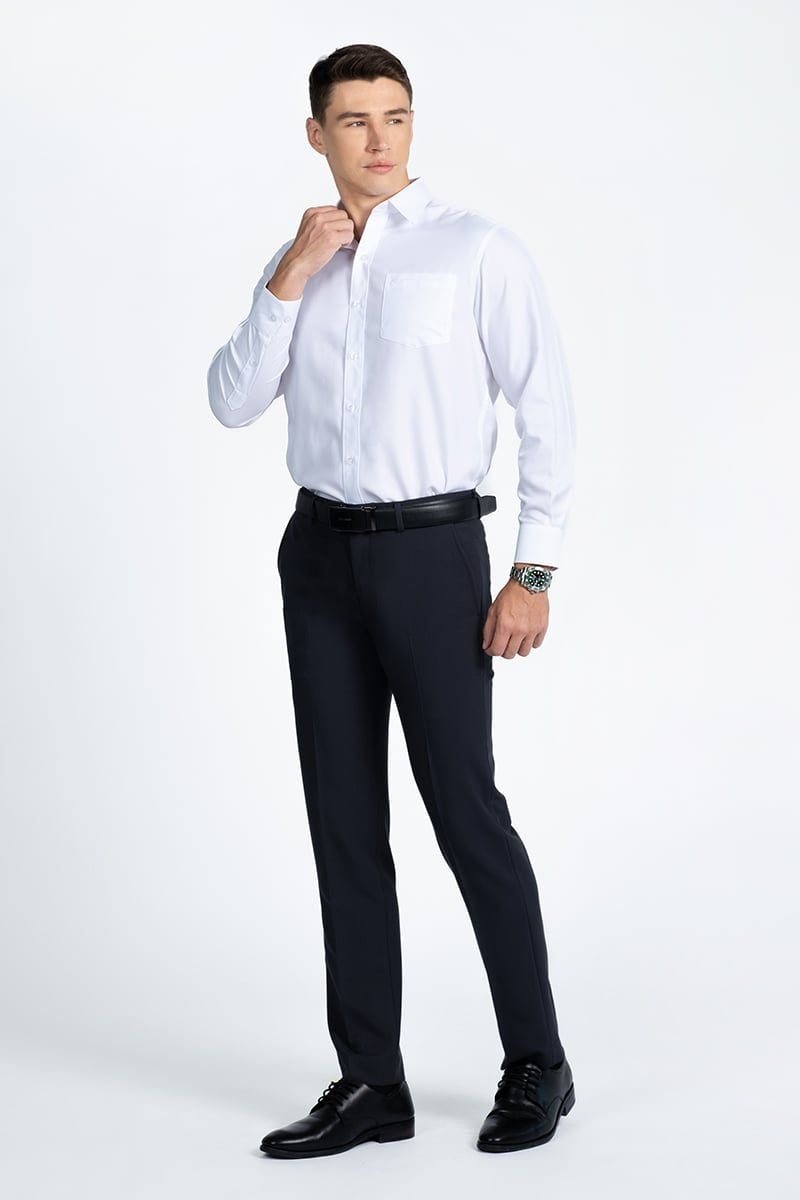  Áo Sơ Mi Form Vừa Tay Dài WS24ES53C-LD 