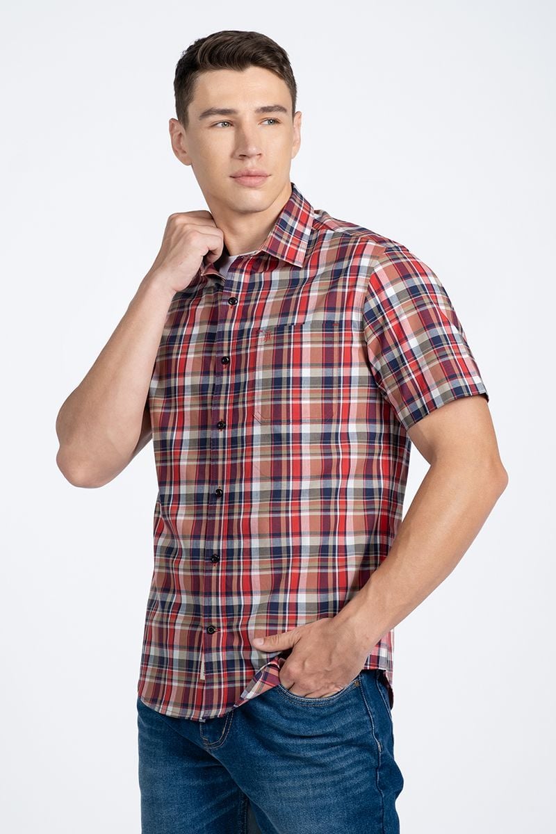  Áo Sơ Mi Nam Tay Ngắn WS24FH38T-SC 