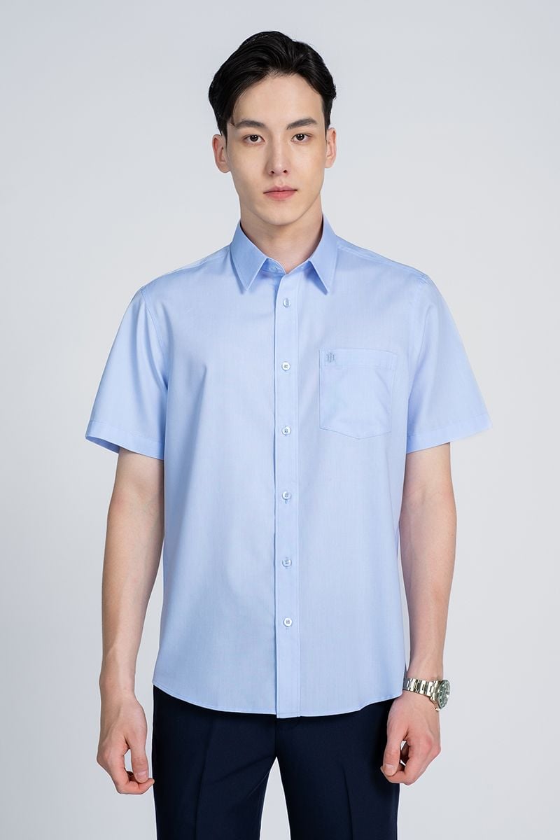  Áo Sơ Mi Tay Ngắn Form Vừa WS24FH55C-SD 