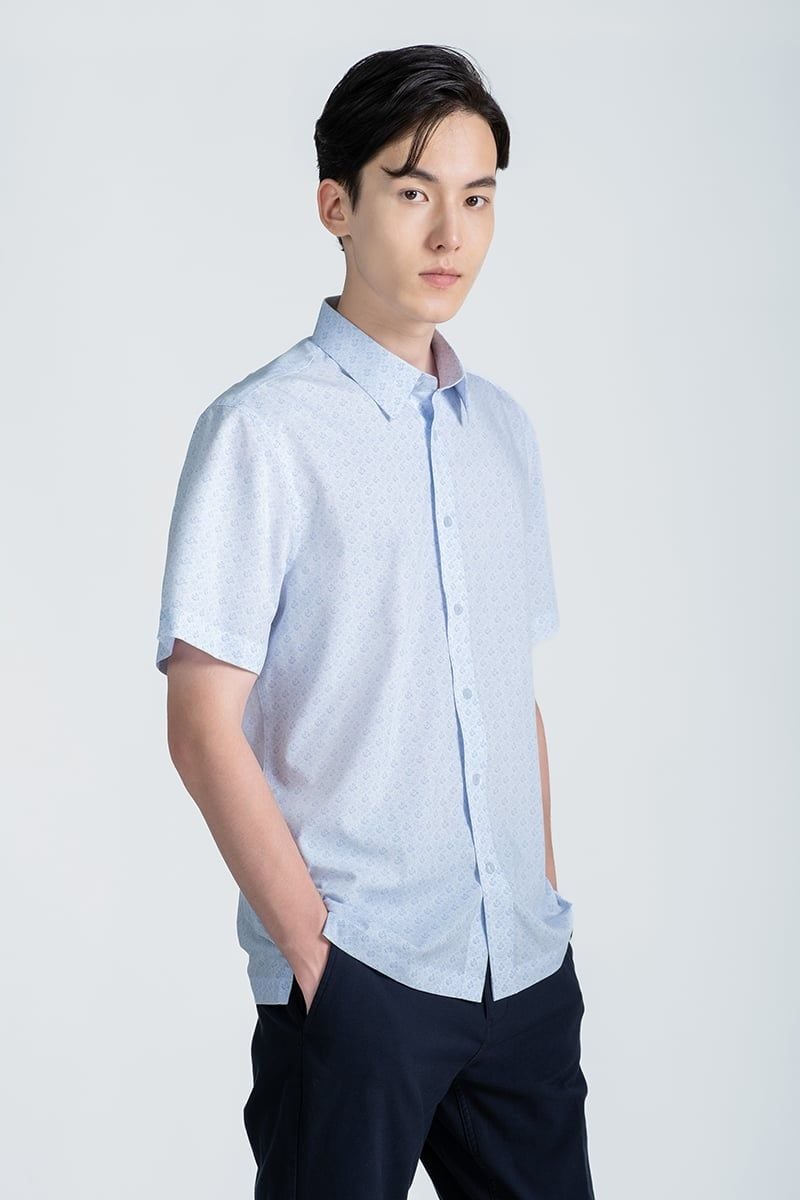  Áo Sơ Mi Công Sở Tay Ngắn WS24FH63C-SDBB 