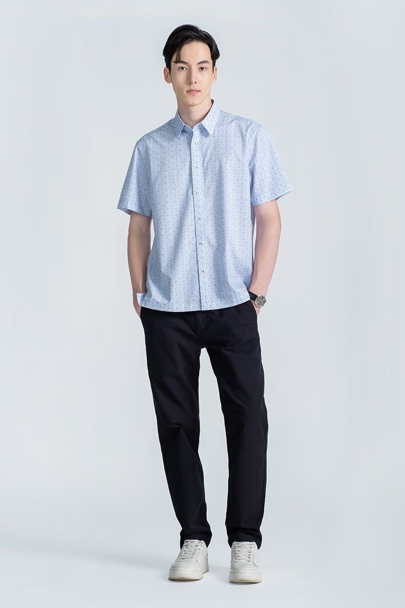  Áo Sơ Mi Công Sở Tay Ngắn WS24FH63C-SDBB 