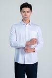  Áo Sơ Mi Tay Dài Form Ôm WS24FH66T-LDBB 