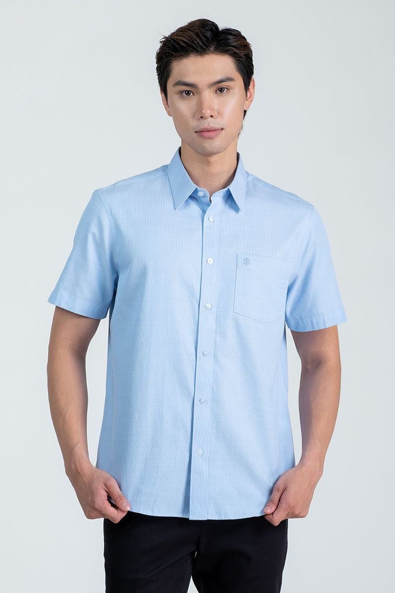  Áo Sơ Mi Nam Tay Ngắn Form Ôm WS24FH68P-SD 