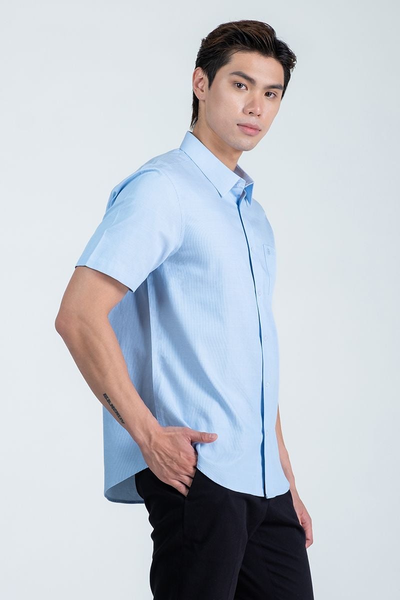  Áo Sơ Mi Nam Tay Ngắn Form Ôm WS24FH68P-SD 