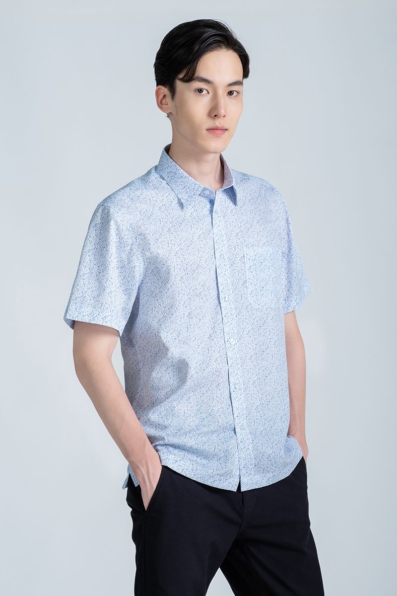  Áo Sơ Mi Công Sở Tay Ngắn WS24FH71T-SDBB 