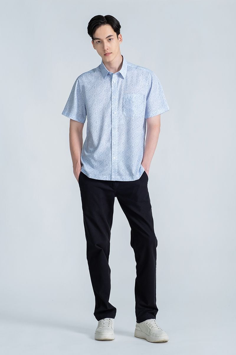  Áo Sơ Mi Công Sở Tay Ngắn WS24FH71T-SDBB 