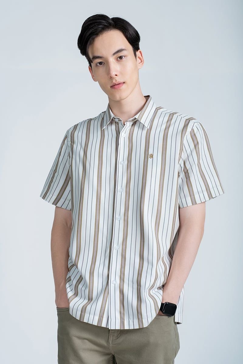  Áo Sơ Mi Tay Ngắn WS24FH86P-SCBB 