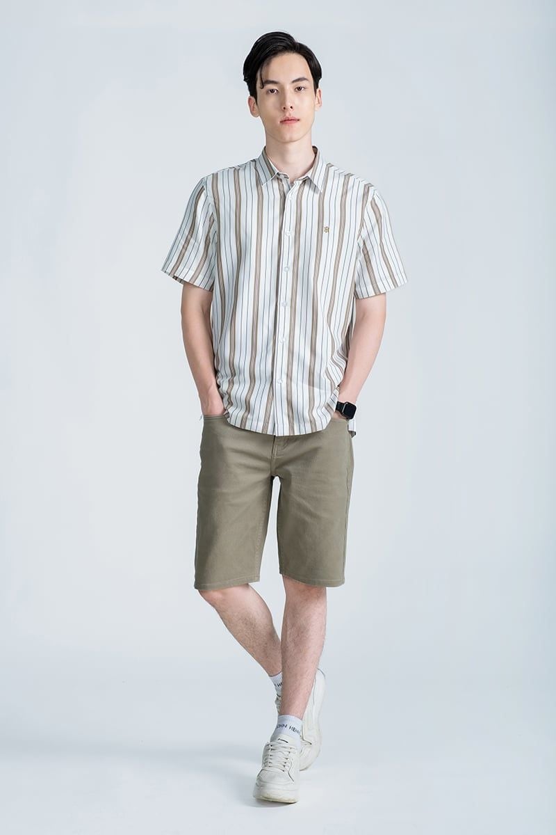  Áo Sơ Mi Tay Ngắn WS24FH86P-SCBB 
