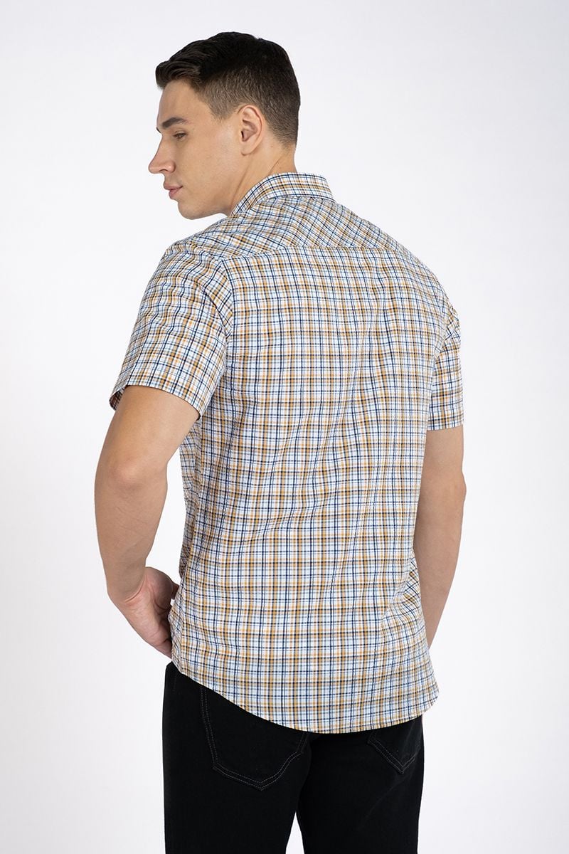  Áo Sơ Mi Nam Tay Ngắn Form Vừa WS24SS01C-SC 