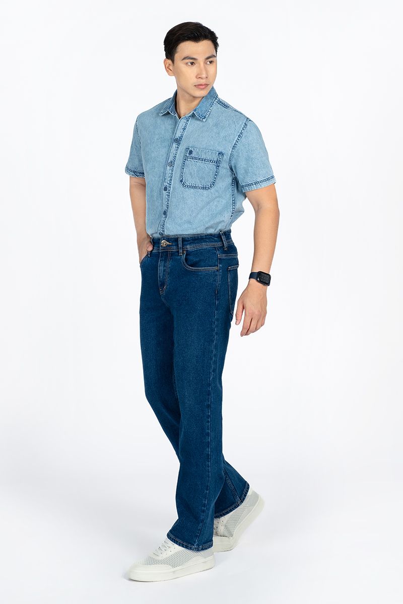  Áo Sơ Mi Denim Tay Ngắn WS24SS15P-SCRG 
