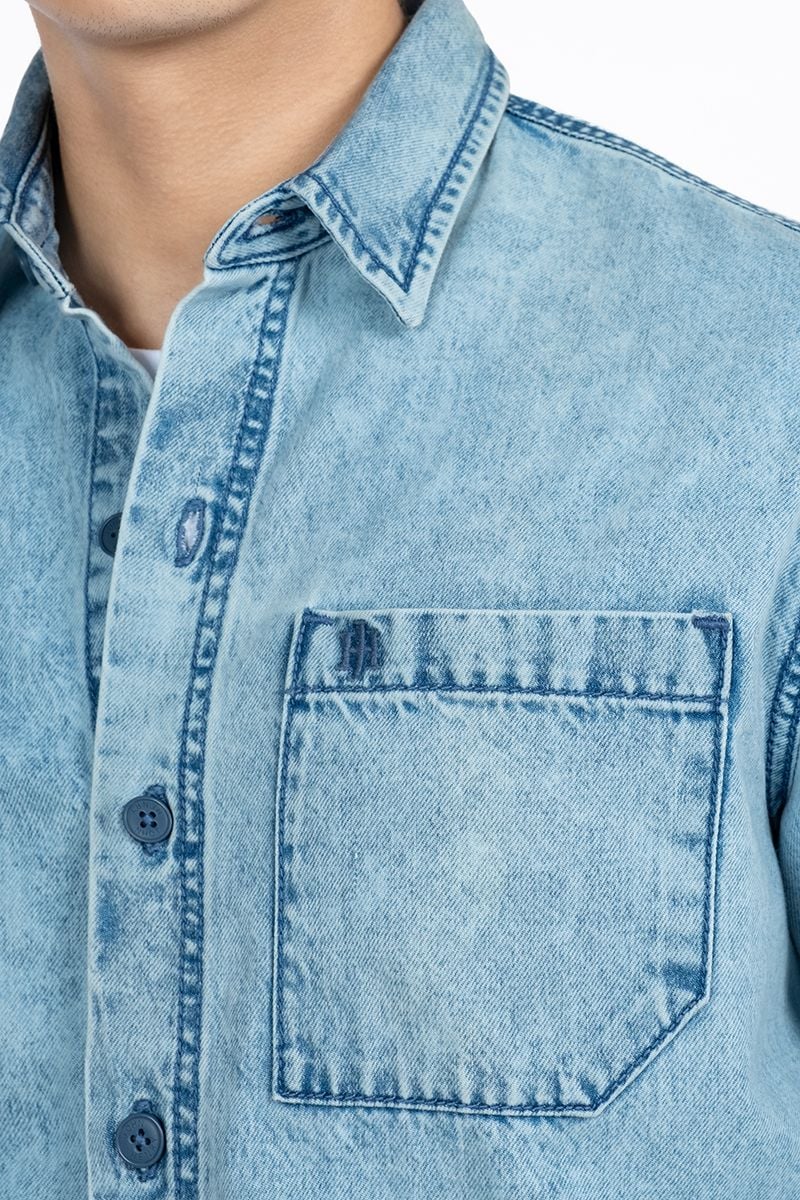  Áo Sơ Mi Denim Thời Trang WS24SS16P-LCRG 