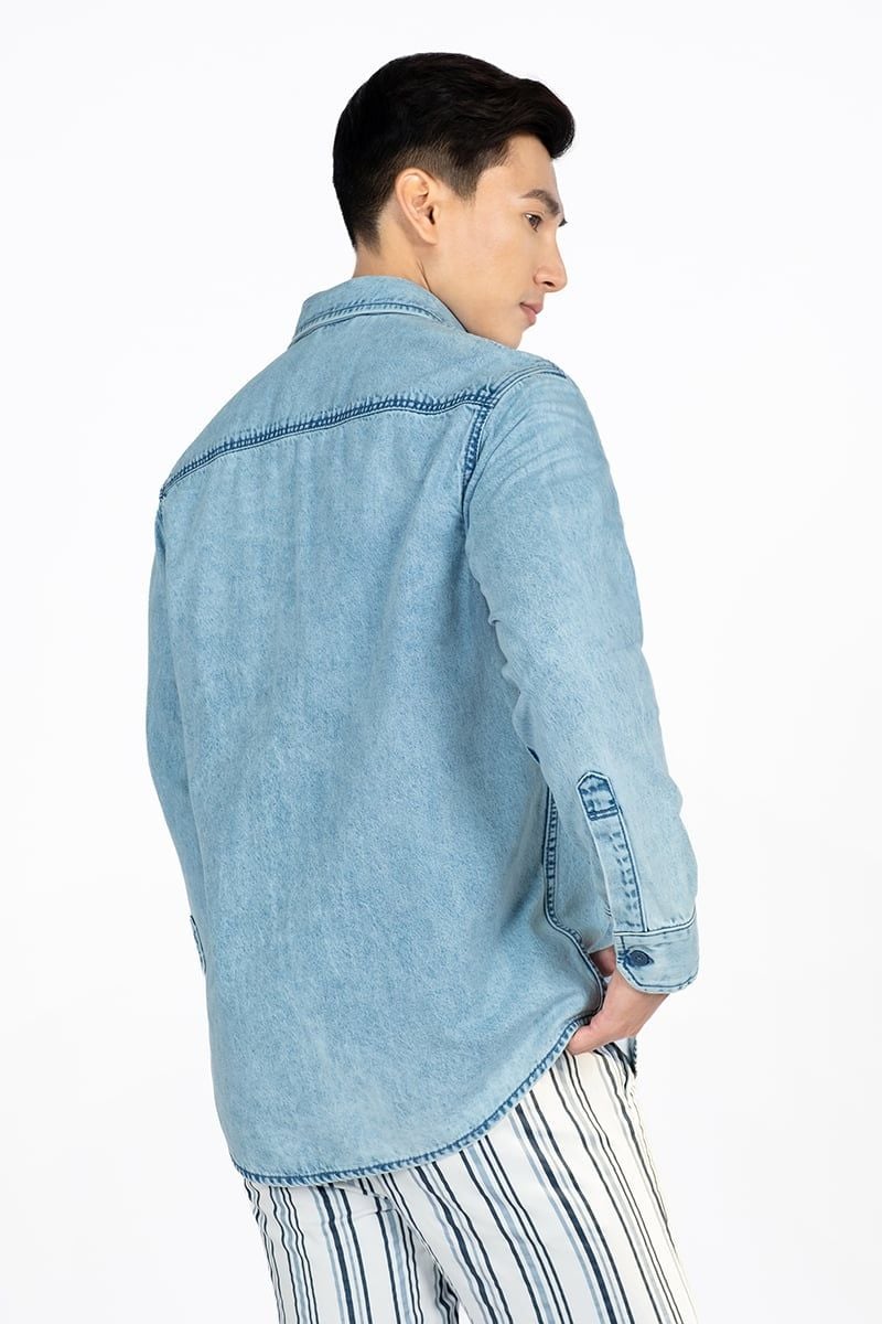  Áo Sơ Mi Denim Thời Trang WS24SS16P-LCRG 