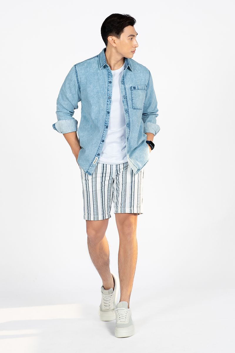  Áo Sơ Mi Denim Thời Trang WS24SS16P-LCRG 