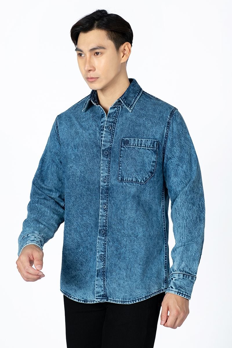  Áo Sơ Mi Denim Thời Trang WS24SS16P-LCRG 
