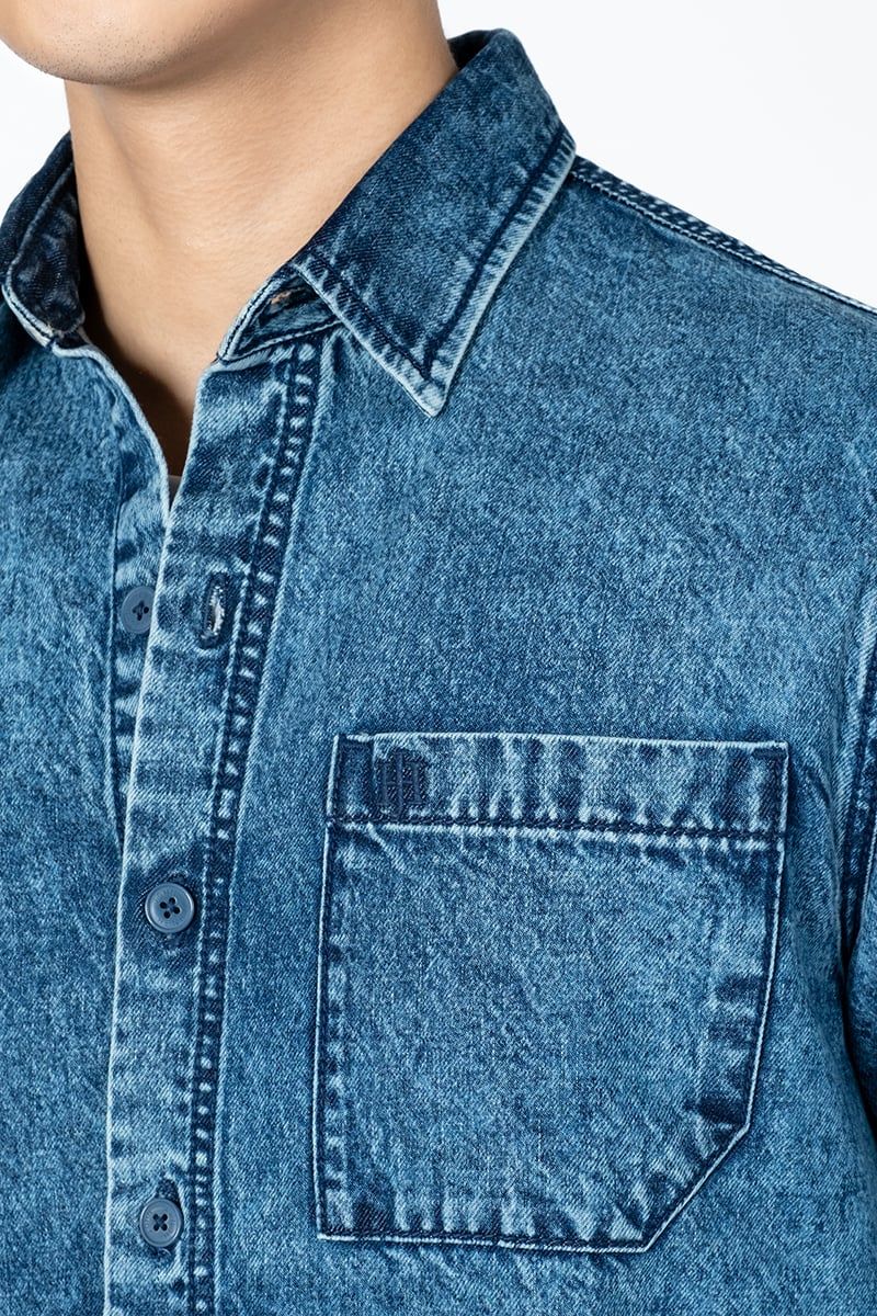  Áo Sơ Mi Denim Thời Trang WS24SS16P-LCRG 