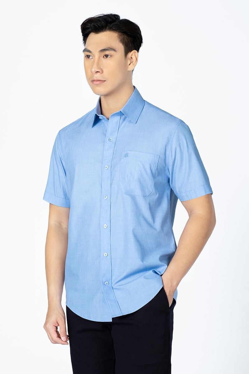  Áo Sơ Mi Công Sở Tay Ngắn WS24SS30T-SD 