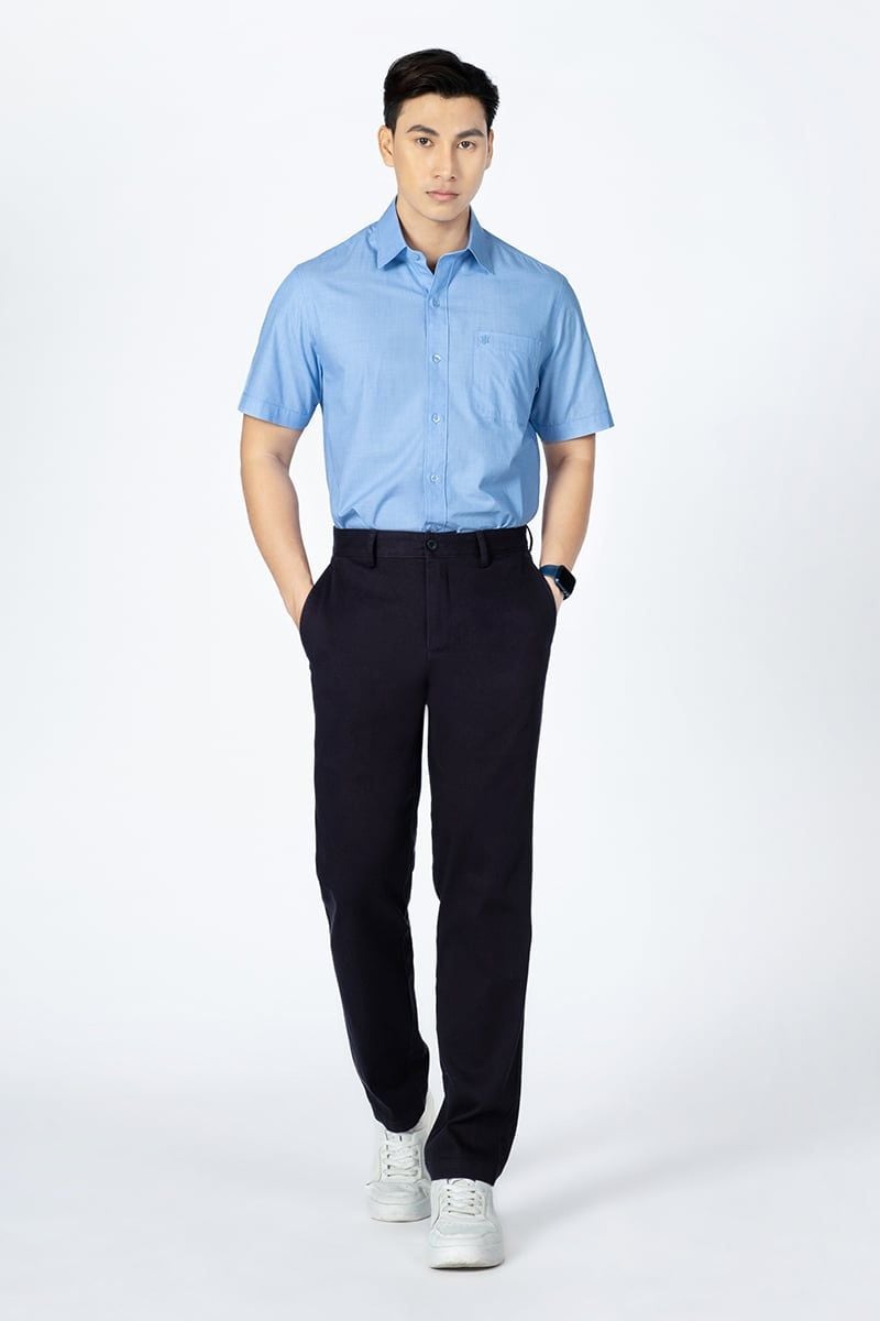  Áo Sơ Mi Công Sở Tay Ngắn WS24SS30T-SD 