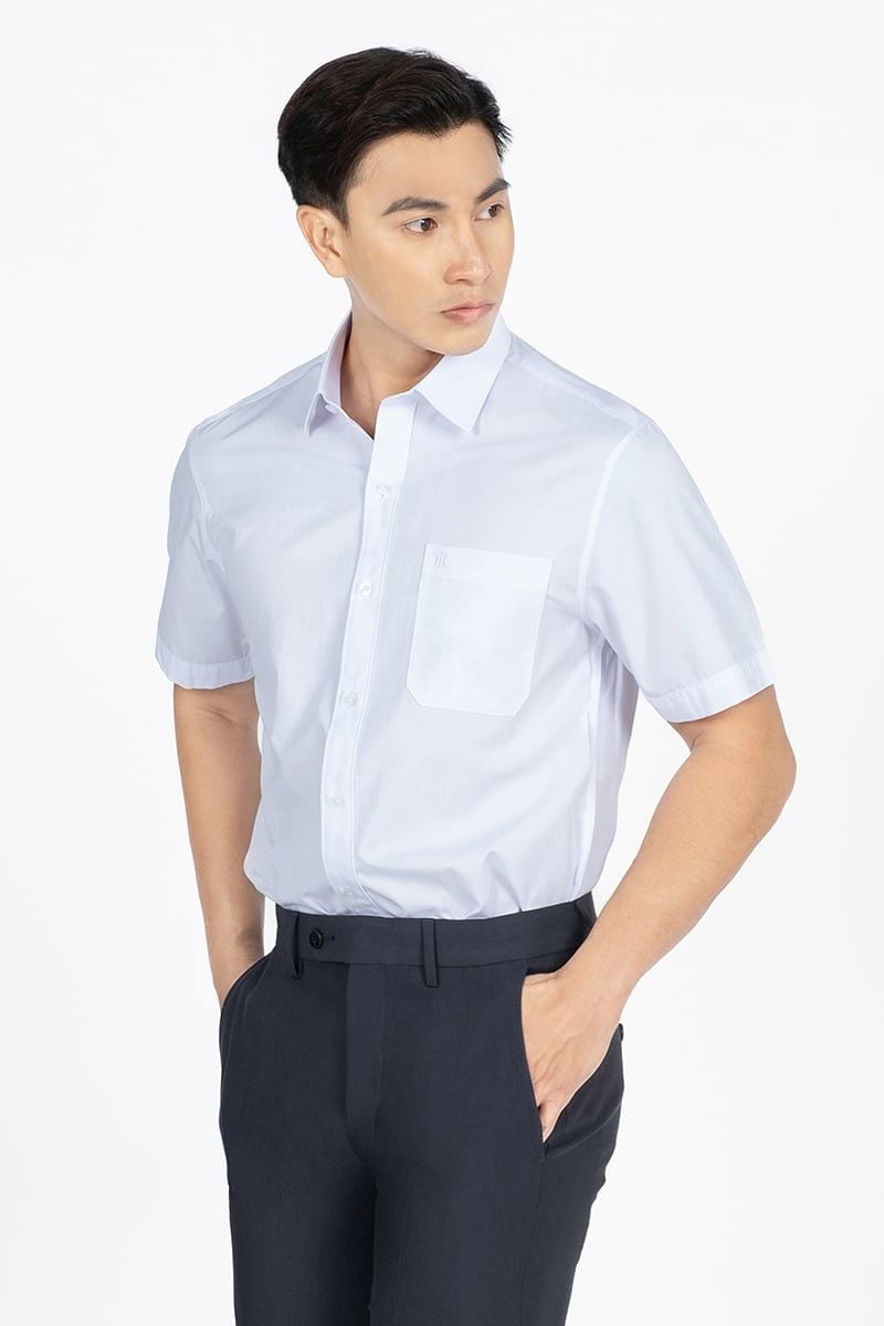  Áo Sơ Mi Công Sở Tay Ngắn WS24SS30T-SD 