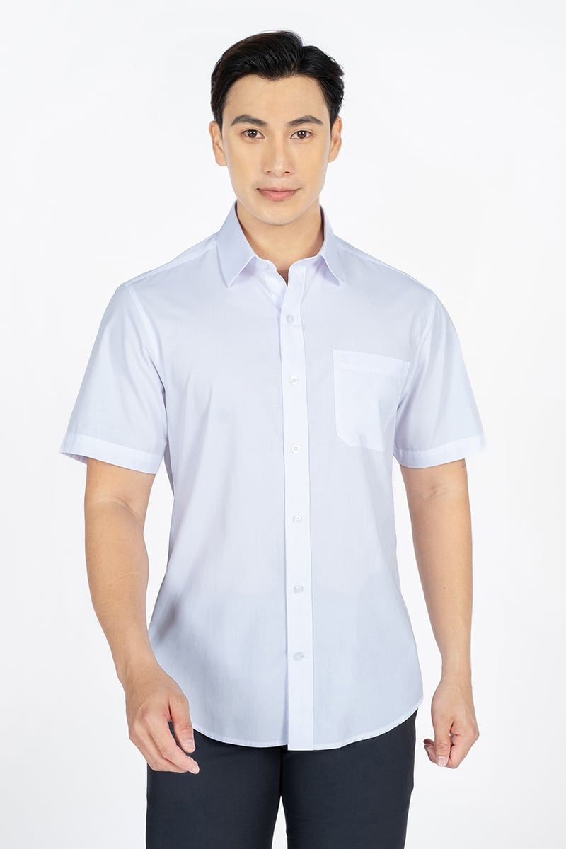  Áo Sơ Mi Công Sở Tay Ngắn WS24SS30T-SD 