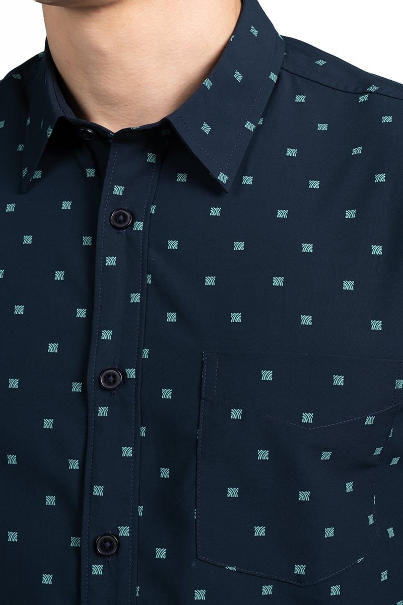  Áo Sơ Mi Nam Form Vừa Tay Ngắn WS24SS33T-SD 