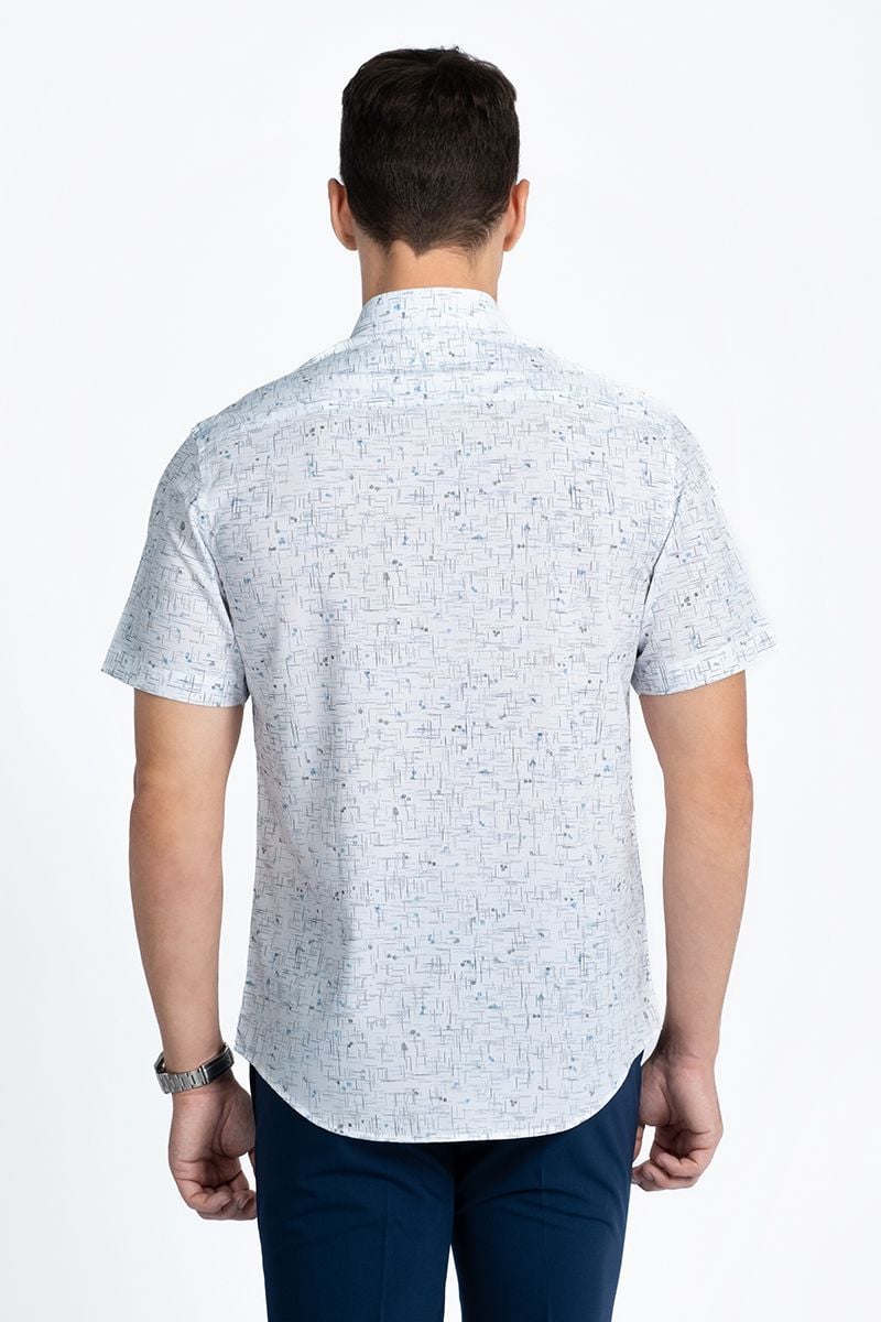  Áo Sơ Mi Nam Form Vừa Tay Ngắn WS24SS33T-SD 