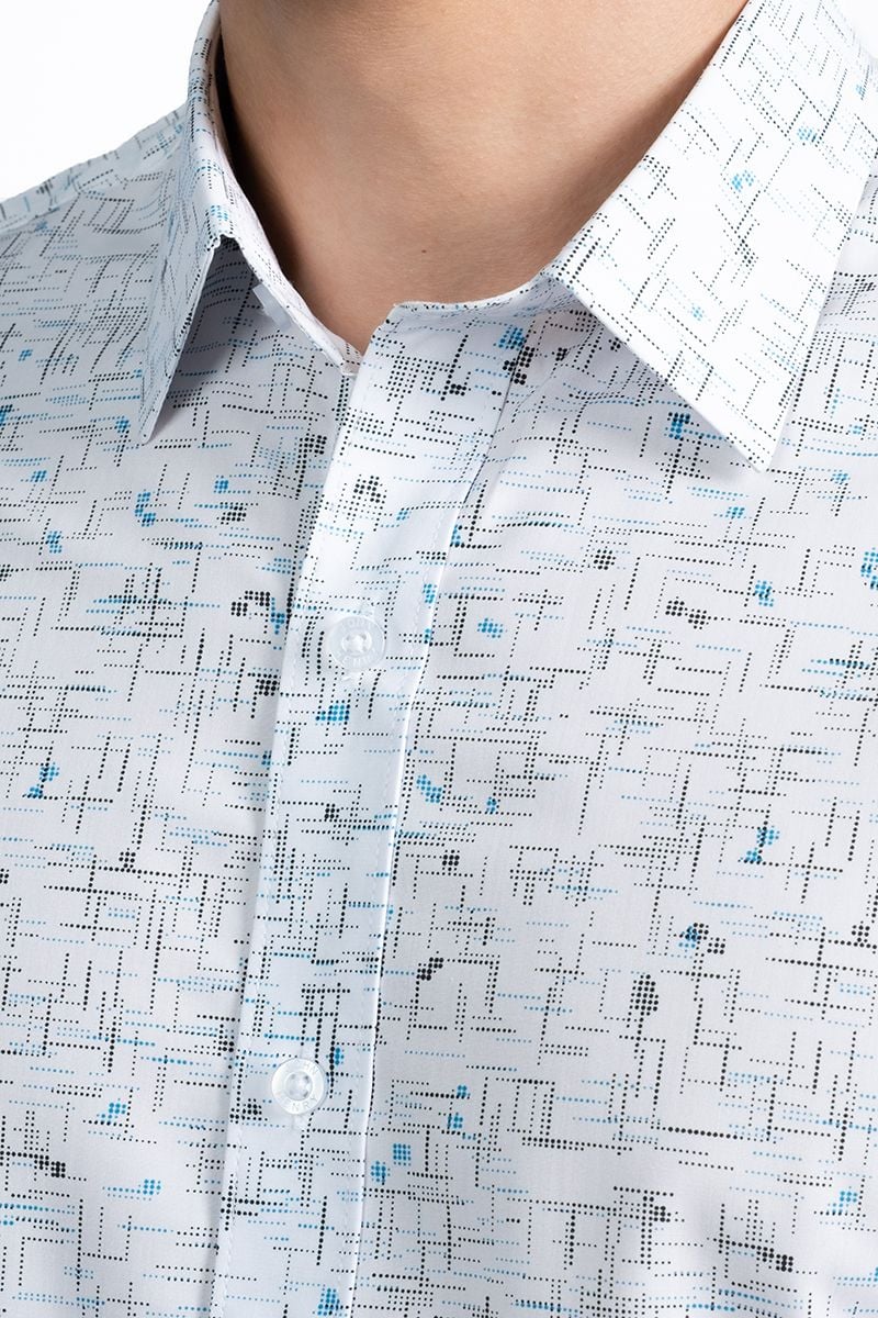  Áo Sơ Mi Nam Form Vừa Tay Ngắn WS24SS33T-SD 