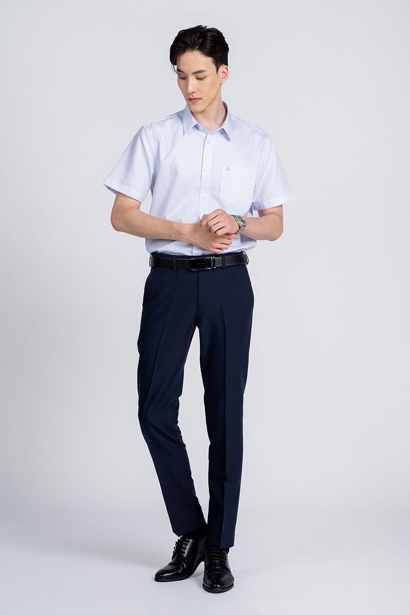  SƠ MI NAM COTTON CAO CẤP WS24SS36P-SD 