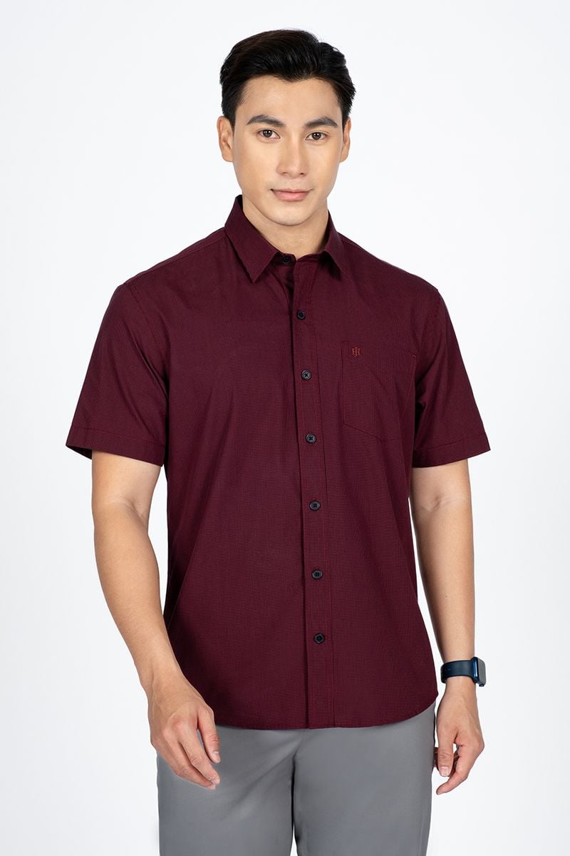  Áo Sơ Mi Nam Tay Ngắn WS24SS41P-SC 