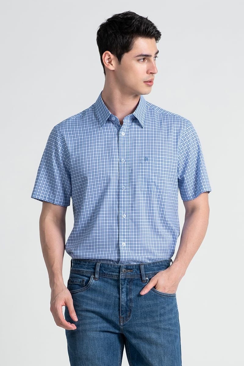  Áo Sơ Mi Tay Ngắn Form Ôm WS25SS01C-SDBB 