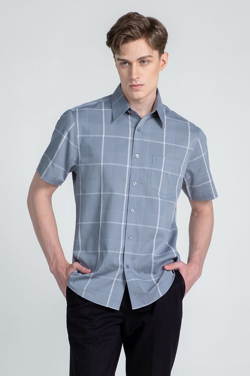  Áo Sơ Mi Nam Tay Ngắn Form Ôm WS25SS16C-SDFS 