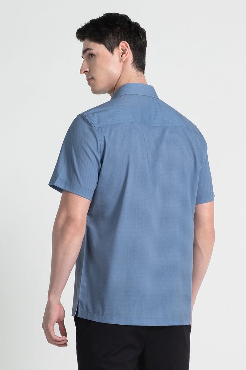  Áo Sơ Mi Nam Tay Ngắn Form Ôm WS25SS24P-SDBB 