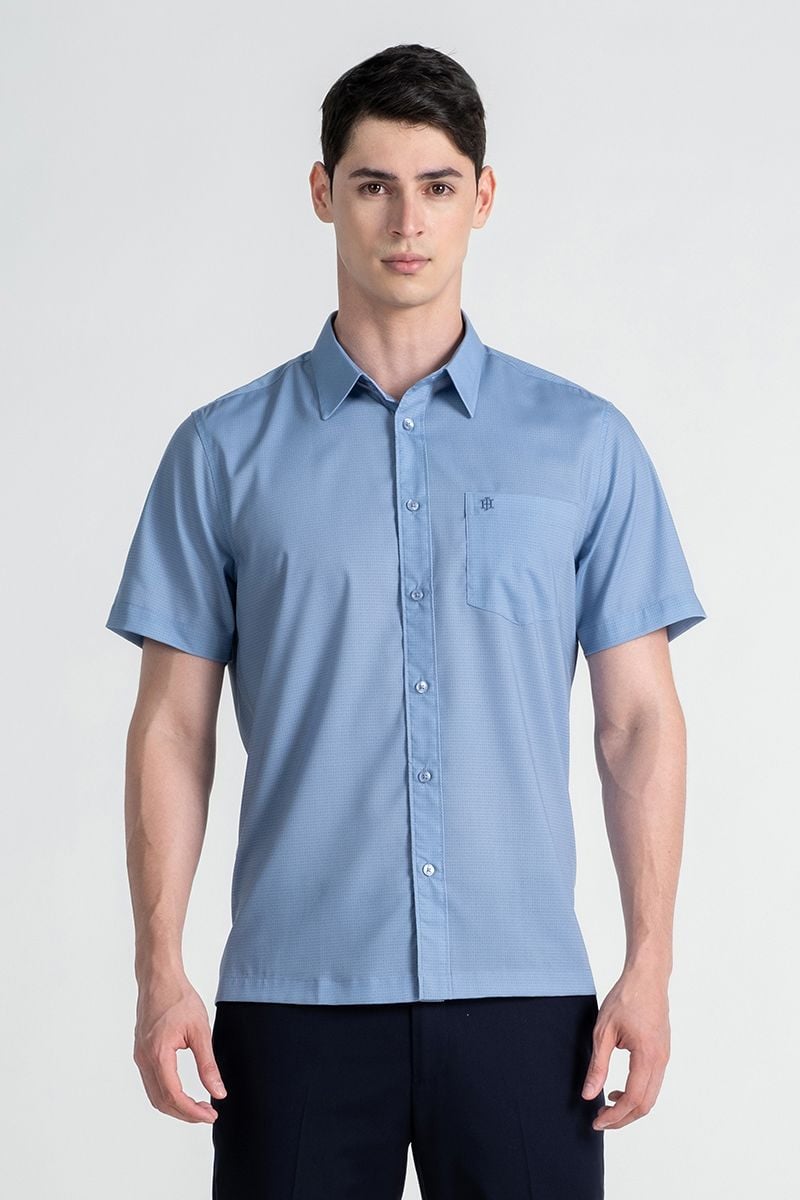  Áo Sơ Mi Nam Tay Ngắn Form Ôm WS25SS24P-SDBB 