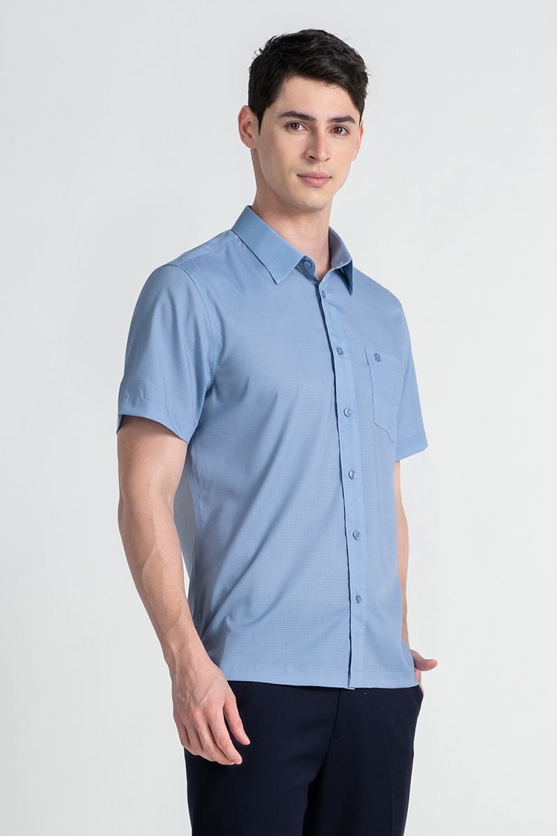  Áo Sơ Mi Nam Tay Ngắn Form Ôm WS25SS24P-SDBB 