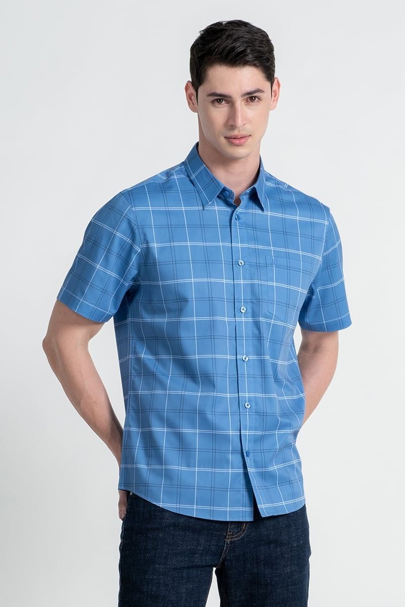  Áo Sơ Mi Tay Ngắn Form Ôm WS25SS28P-SDBB 