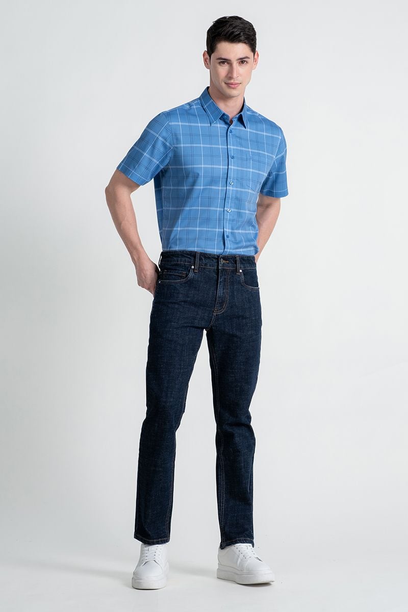  Áo Sơ Mi Tay Ngắn Form Ôm WS25SS28P-SDBB 