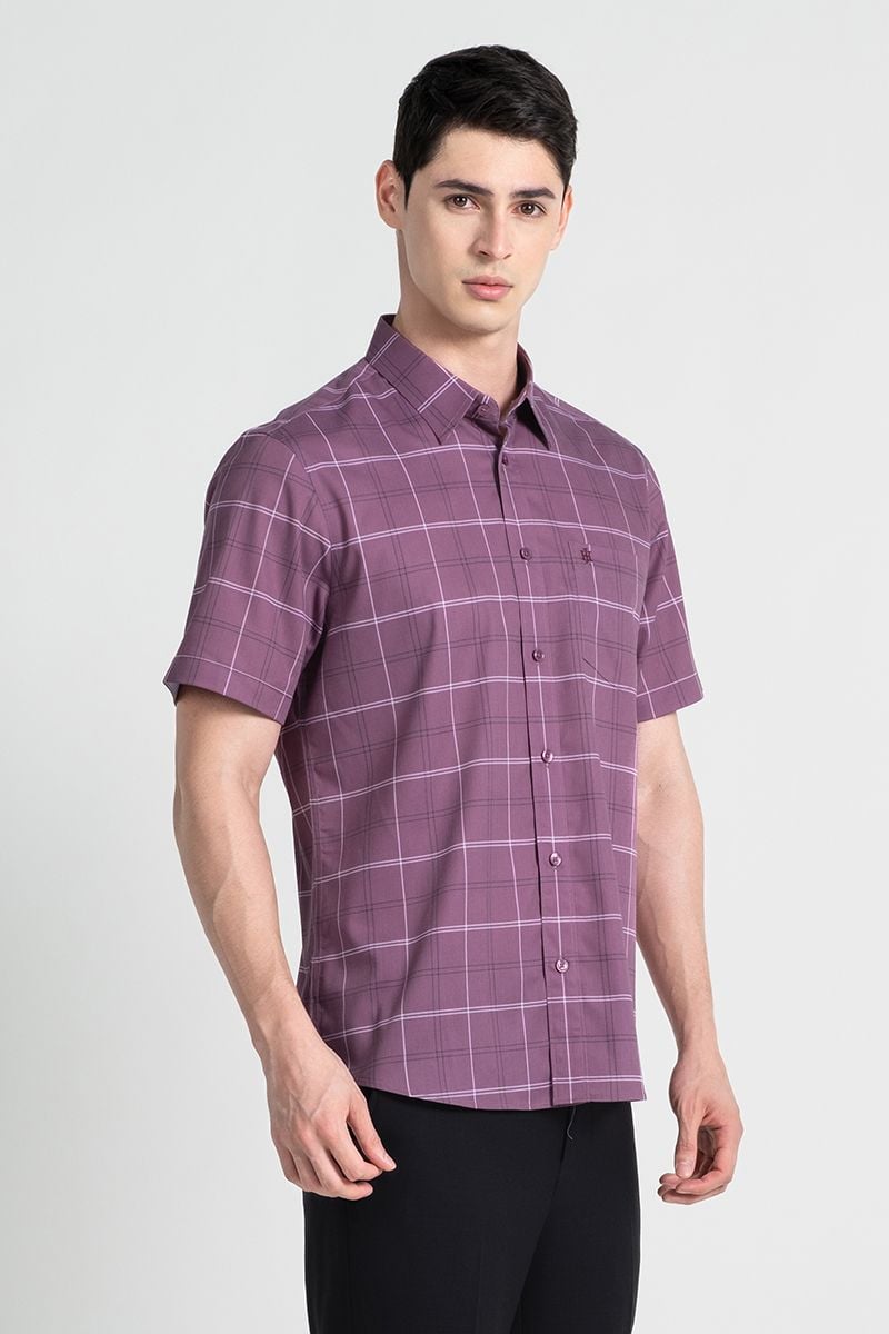  Áo Sơ Mi Tay Ngắn Form Ôm WS25SS28P-SDBB 