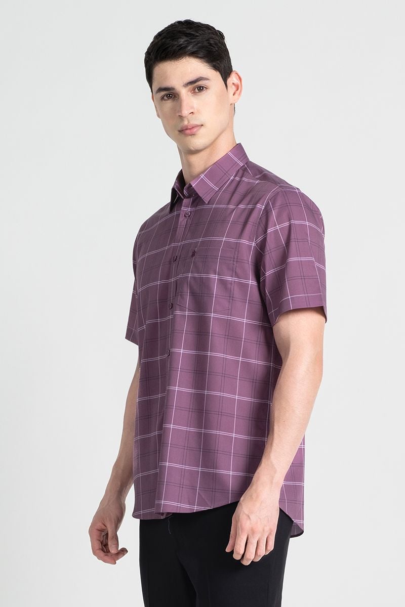  Áo Sơ Mi Tay Ngắn Form Ôm WS25SS28P-SDBB 