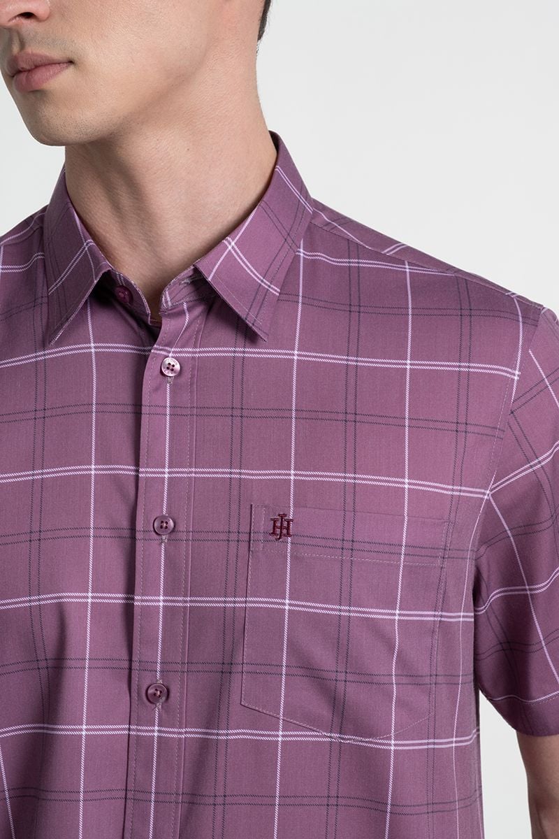  Áo Sơ Mi Tay Ngắn Form Ôm WS25SS28P-SDBB 