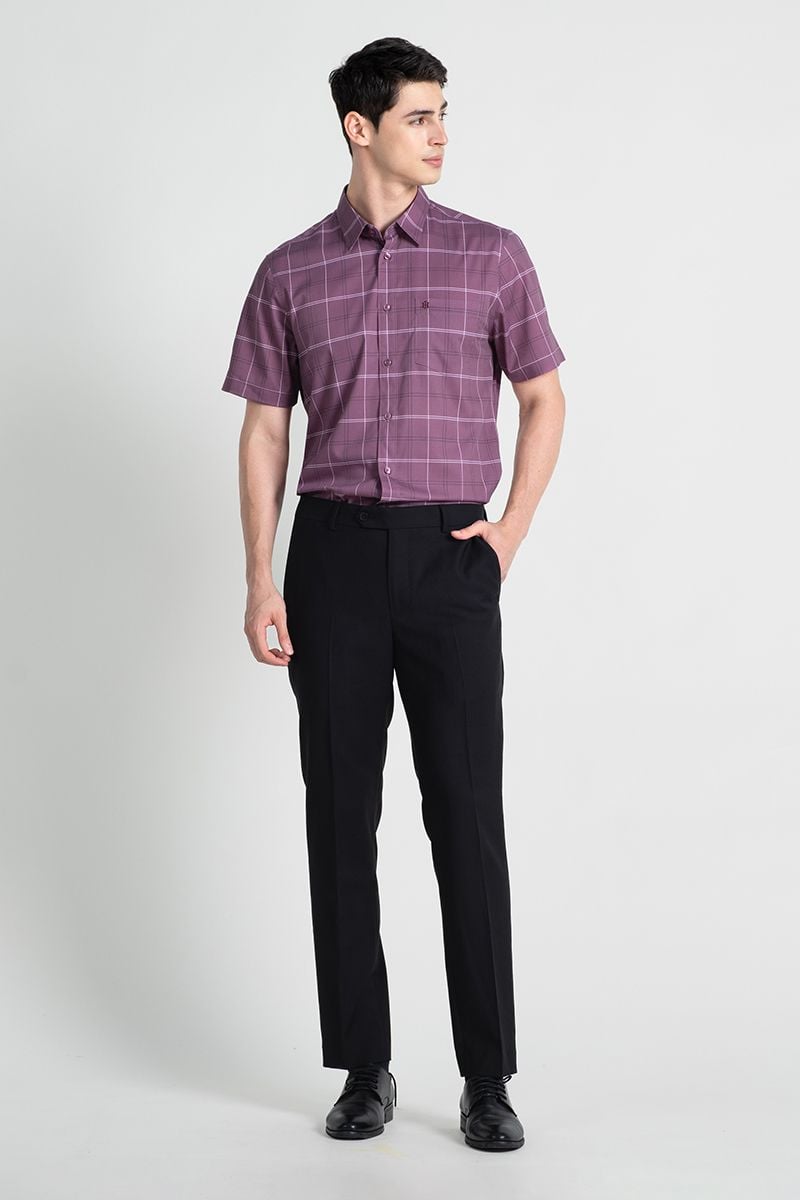  Áo Sơ Mi Tay Ngắn Form Ôm WS25SS28P-SDBB 