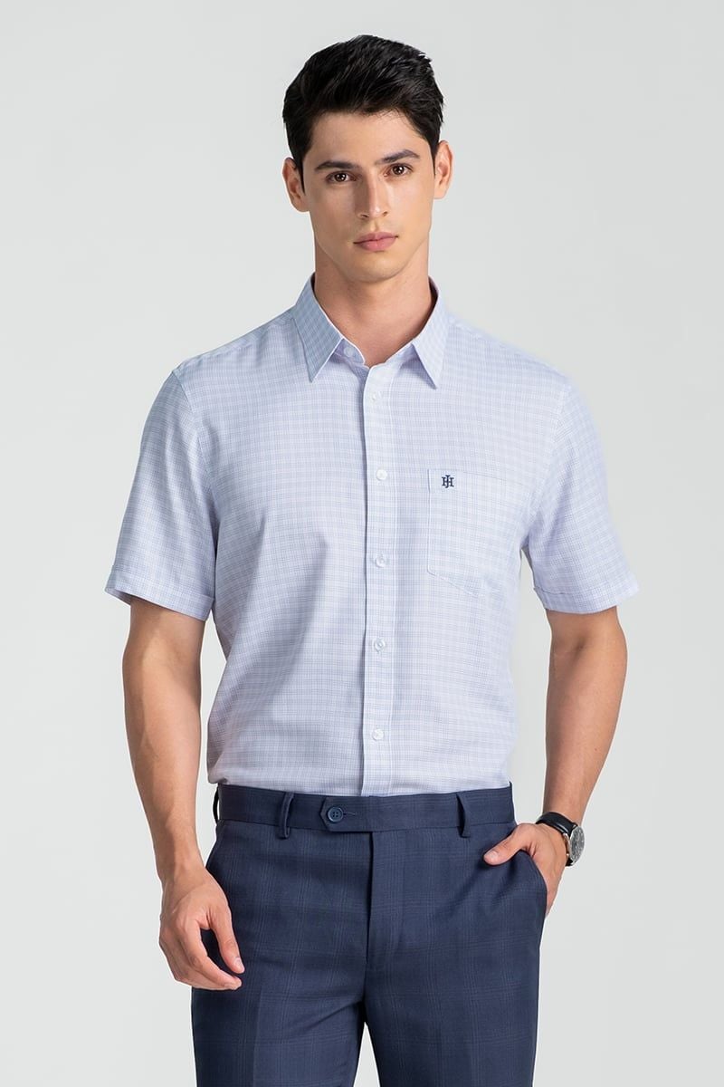  Áo Sơ Mi Tay Ngắn Form Ôm WS25SS32P-SDBB 