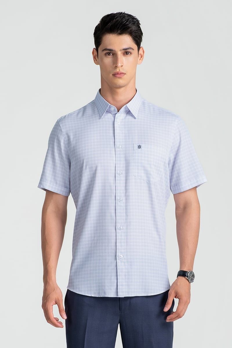  Áo Sơ Mi Tay Ngắn Form Ôm WS25SS32P-SDBB 