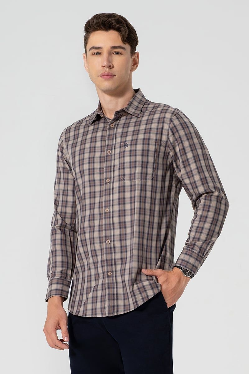  Áo Sơ Mi Tay Dài Form Vừa WS25SS35T-LCBB 