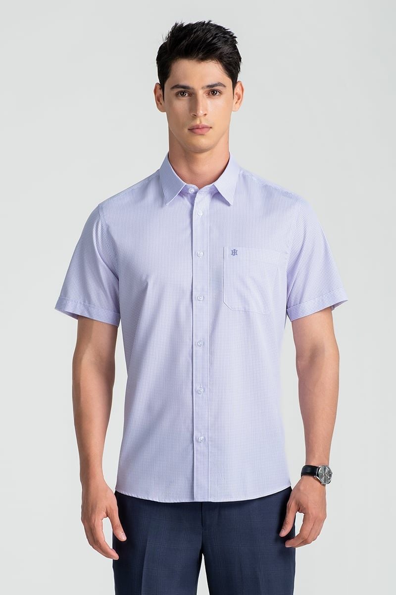  Áo Sơ Mi Nam Tay Ngắn Form Ôm WS25SS36T-SDBB 