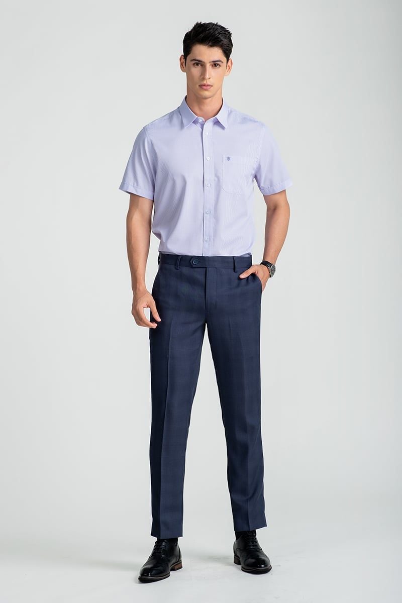  Áo Sơ Mi Nam Tay Ngắn Form Ôm WS25SS36T-SDBB 
