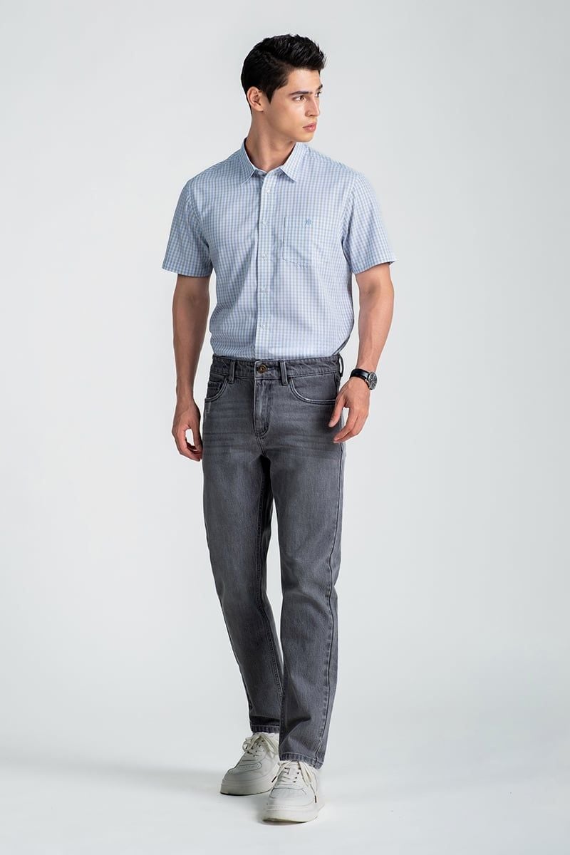  Áo Sơ Mi Nam Tay Ngắn Form Vừa WS25SS38C-SCBB 