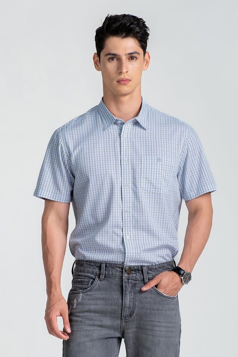  Áo Sơ Mi Nam Tay Ngắn Form Vừa WS25SS38C-SCBB 