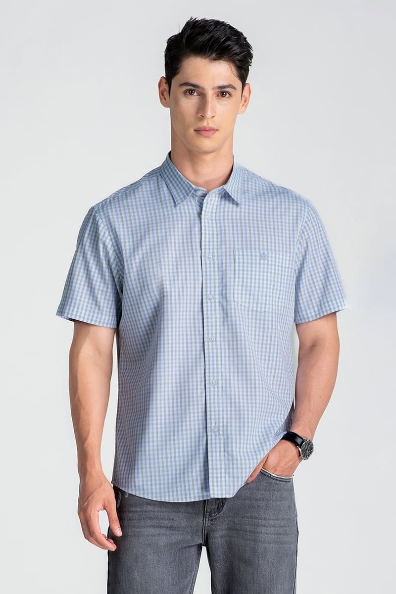  Áo Sơ Mi Nam Tay Ngắn Form Vừa WS25SS38C-SCBB 