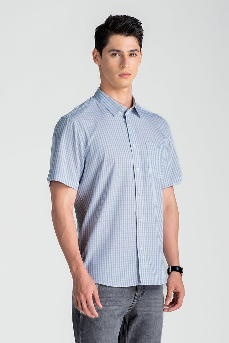  Áo Sơ Mi Nam Tay Ngắn Form Vừa WS25SS38C-SCBB 