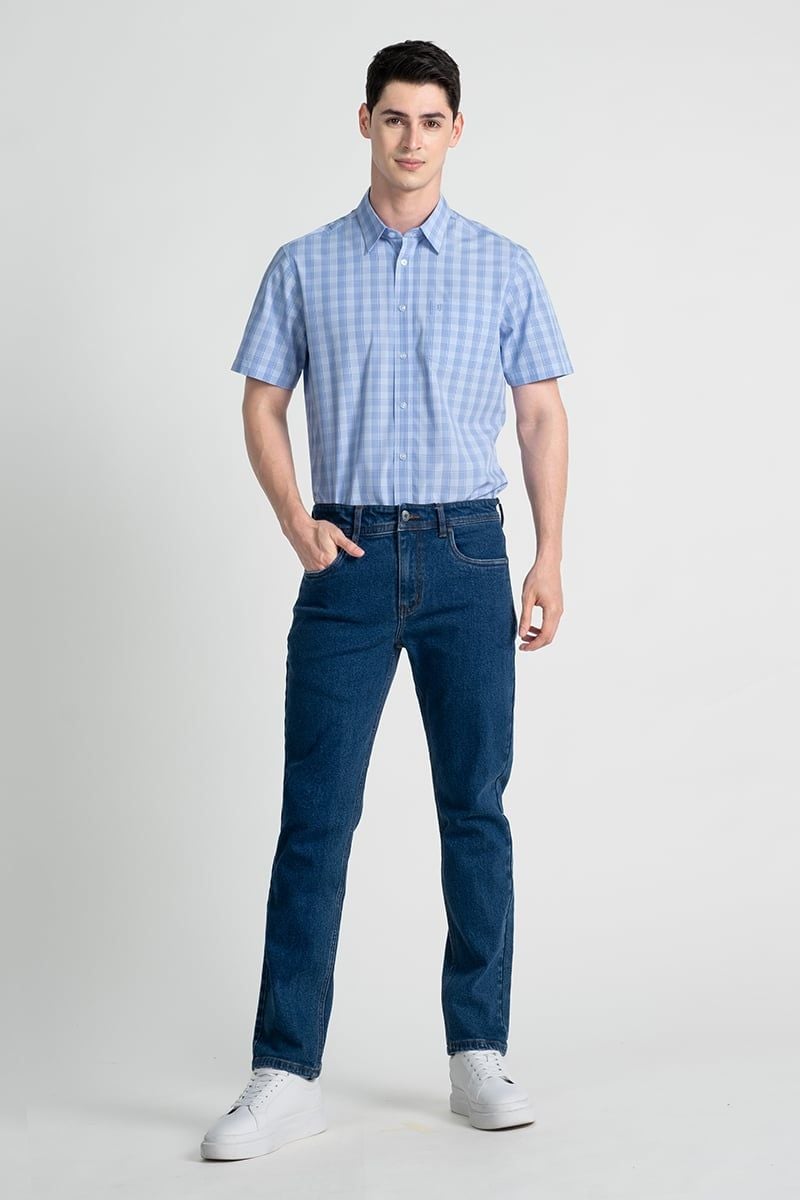  Áo Sơ Mi Nam Tay Ngắn Form Ôm WS25SS44C-SDBB 