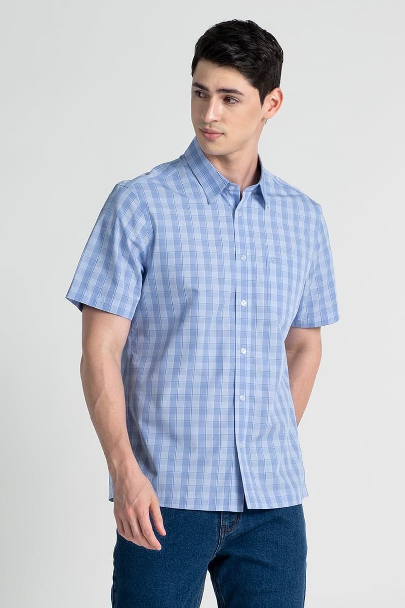  Áo Sơ Mi Nam Tay Ngắn Form Ôm WS25SS44C-SDBB 